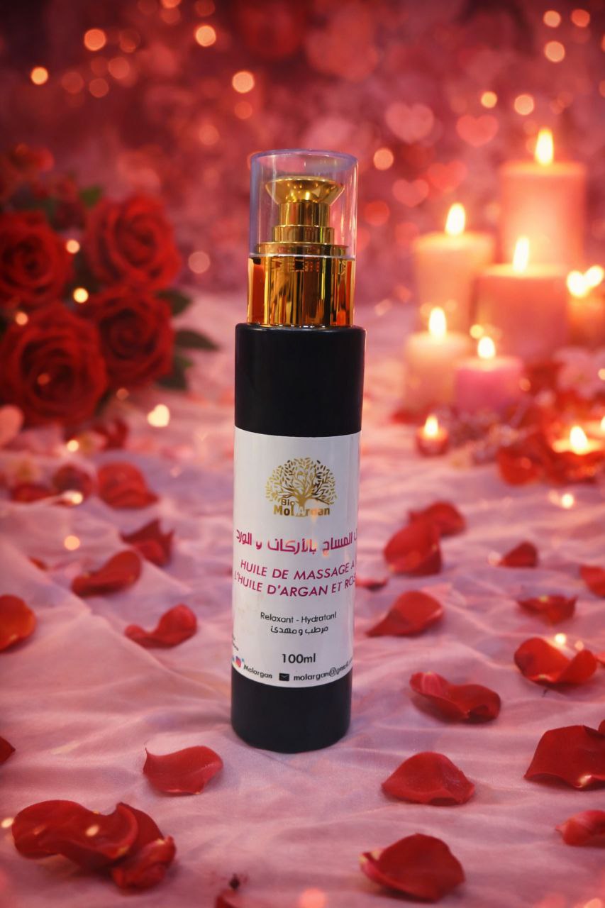 زيت أركان بالورد للمساج